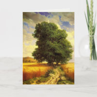 Greetingcard With Alexandre Calame Painting