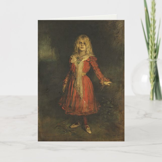 Greetingcard With Franz von Lenbach Painting Card (Front)