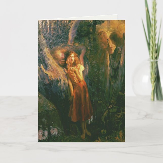 Greetingcard With Gaston Bussiere Painting Card (Front)