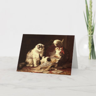 Greetingcard With Henriette Ronner-Knip Painting Card