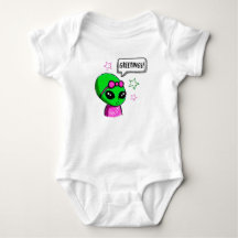 Greetings Alien Baby Girl
