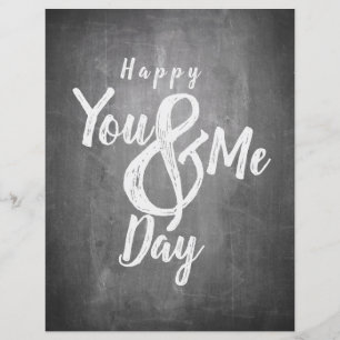 Greetings anniversary in chalkboard look