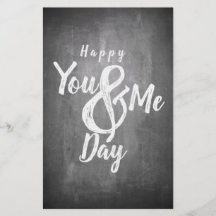 Greetings anniversary in chalkboard look