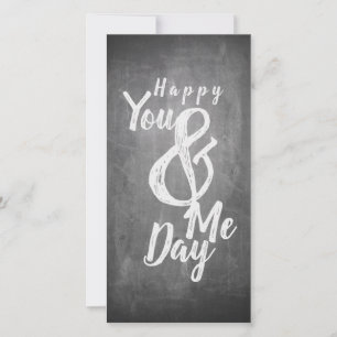 Greetings anniversary in chalkboard look