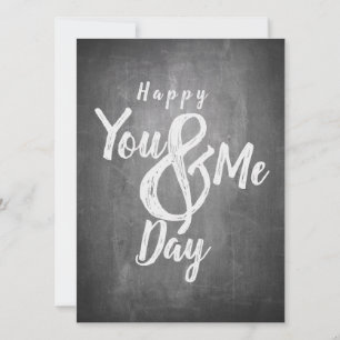 Greetings anniversary in chalkboard look