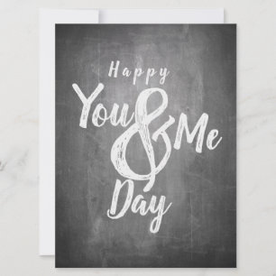 Greetings anniversary in chalkboard look