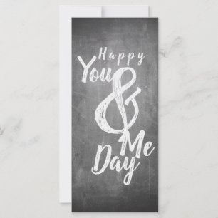 Greetings anniversary in chalkboard look