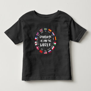 Greetings around the world - Hello in all language Toddler T-Shirt