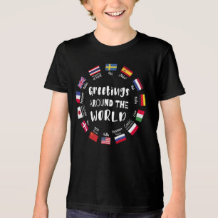 Greetings around the world - Hello in all language Tri-Blend Shirt