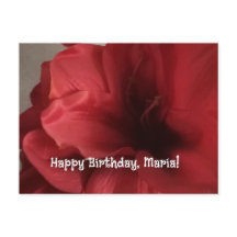 greetings birthday flat card