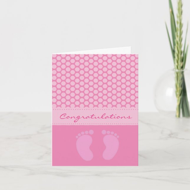 Greetings Card - Congratulations on the birth (Front)
