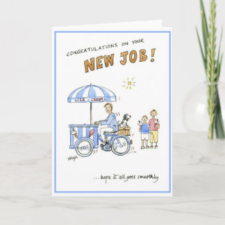 Greetings card - congratulations on your new job!