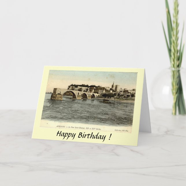 Greetings Card - Le Pont d'Avignon (Front)