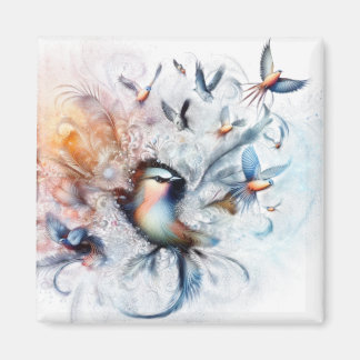 Greetings card magnet