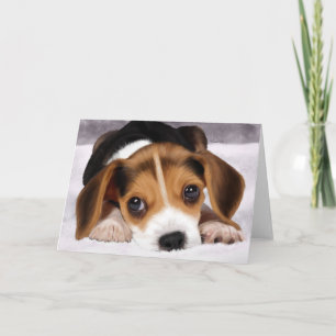 Greetings Cards - Beagle Puppy