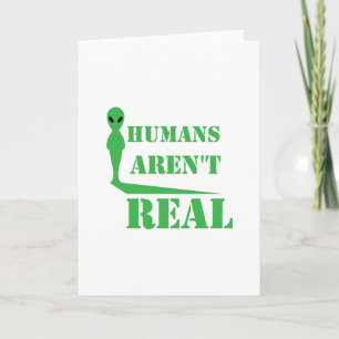 Greetings Earthling Alien Peace  Funny Birthday Card