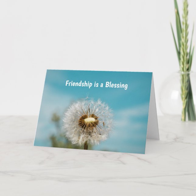 Greetings for a friend card (Front)