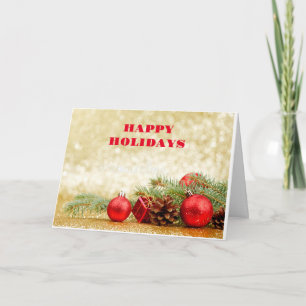 GREETINGS FOR THE SEASON/HAPPY NEW YEAR TOO! CARD