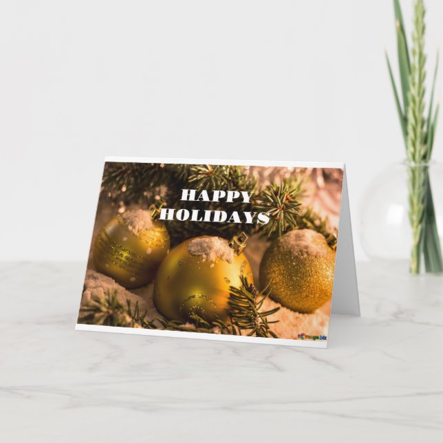 GREETINGS FOR THE SEASON/HAPPY NEW YEAR TOO! CARD (Front)