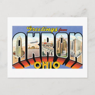 Greetings from Akron, Ohio Postcard