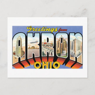 Greetings from Akron, Ohio Postcard