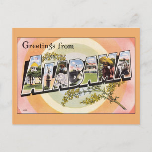 Greetings from Alabama Postcard