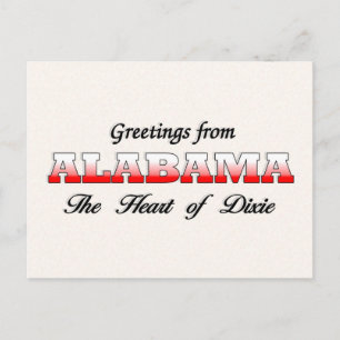 Greetings from Alabama Postcard
