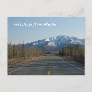 Greetings from Alaska Postcard