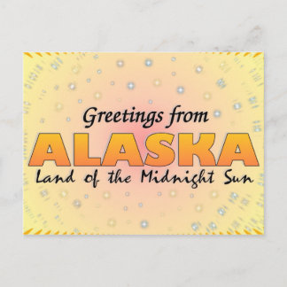 Greetings from Alaska Postcard