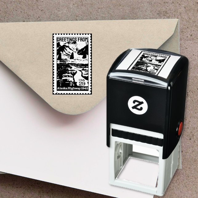 Greetings from Alaska Retro Stamp (Greetings from Alaska Retro Stamp)