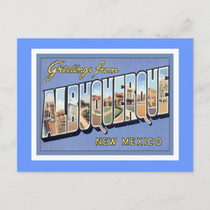Greetings From Albuquerque, New Mexico Postcard