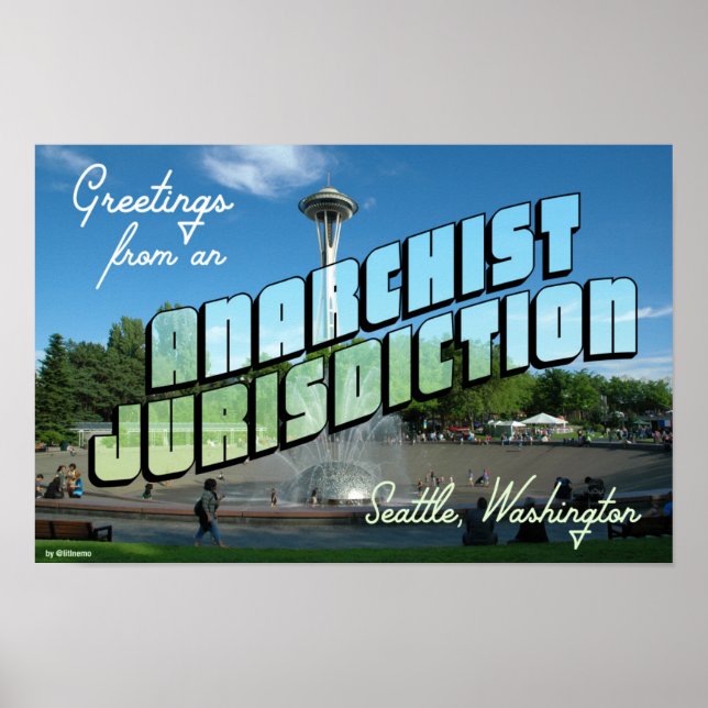 Greetings from Anarchist Seattle! Poster (Front)