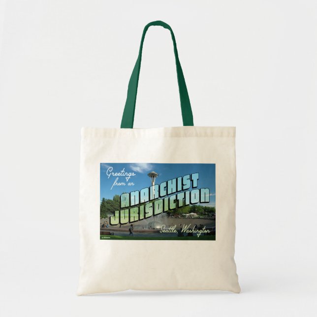 Greetings from Anarchist Seattle! Tote Bag (Front)