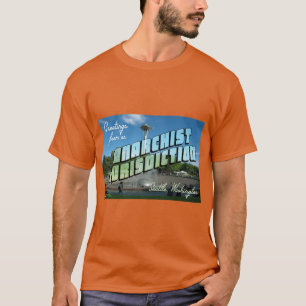 Greetings from Anarchist Seattle vintage T-Shirt