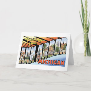 Greetings from Ann Arbor, Michigan Card