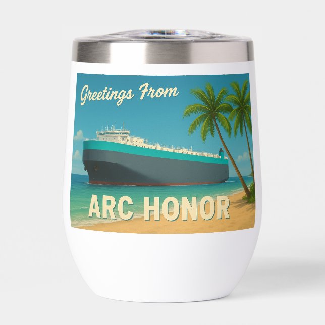 "Greetings From ARC Honor" Insulated Mug (Front)
