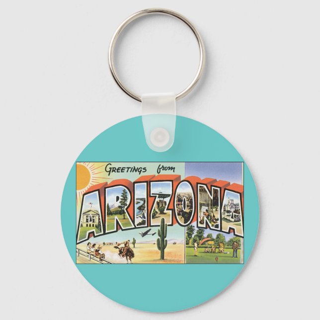 Greetings from Arizona Key Ring (Front)