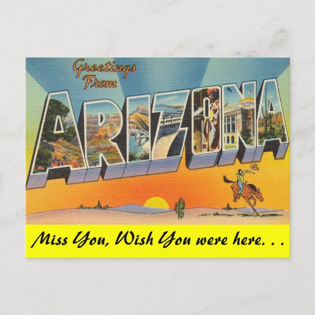 Greetings from Arizona Postcard (Front)
