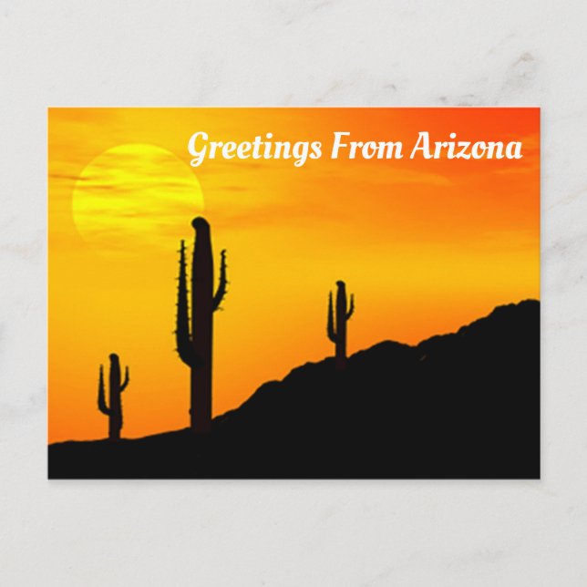 Greetings From Arizona Postcard (Front)