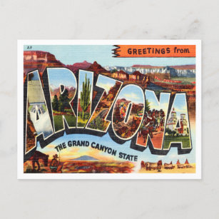 Greetings from Arizona, The Grand Canyon State Postcard