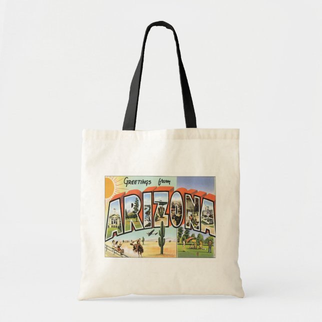 Greetings From Arizona Tote Bag (Front)