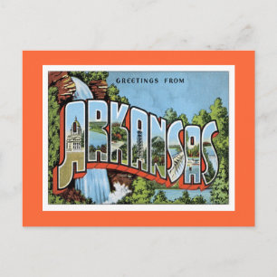 Greetings From Arkansas Postcard