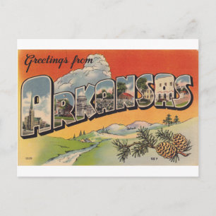 Greetings from Arkansas Postcard