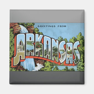 Greetings From Arkansas, Vintage Magnet