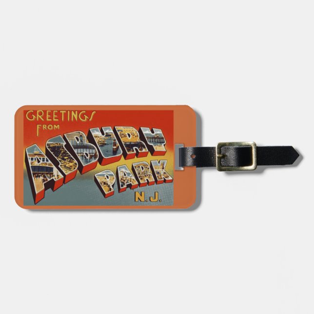 Greetings from Asbury Park Luggage Tag (Front Horizontal)