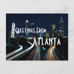 greetings from Atlanta georgia postcard