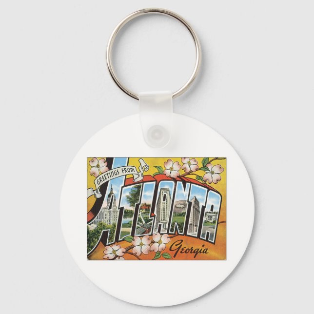 Greetings From Atlanta Key Ring (Front)