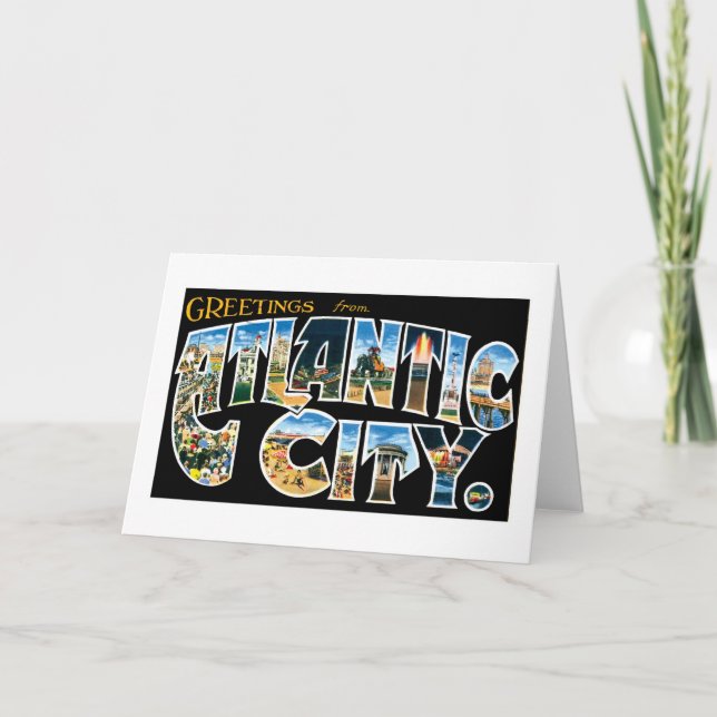 Greetings from Atlantic City! Card (Front)