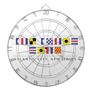Greetings from Atlantic City Dartboard