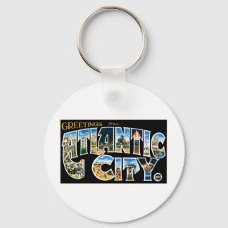Greetings from Atlantic City Key Ring